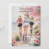 Invitation Romantic Glam Blondes Coastal Cowgirls Beach  (Devant)