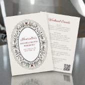 Invitation Romantic Lace Oval Bachelorette Celebration