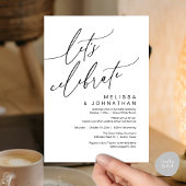 Invitation Romantic Let's Celebrate Wedding Elopement Party