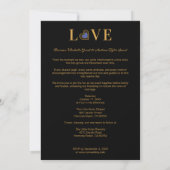 Invitation Romantic Love blue Heart Fake Lace 2 Multi PHotos (Dos)