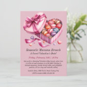Invitation Romantic Macaron Brunch (Debout devant)