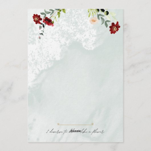 Invitation Romantic Merry Married Card (Dos)
