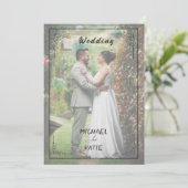 Invitation Romantic Minimalist Wedding | Clean Lines & White  (Debout devant)