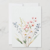 Invitation Romantic pastel flowers Wedding Table Seating Card (Dos)