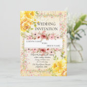 Invitation Romantic Pastel Indian Wedding Invite (Debout devant)
