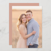 Invitation Romantic Photo (Devant / Derrière)