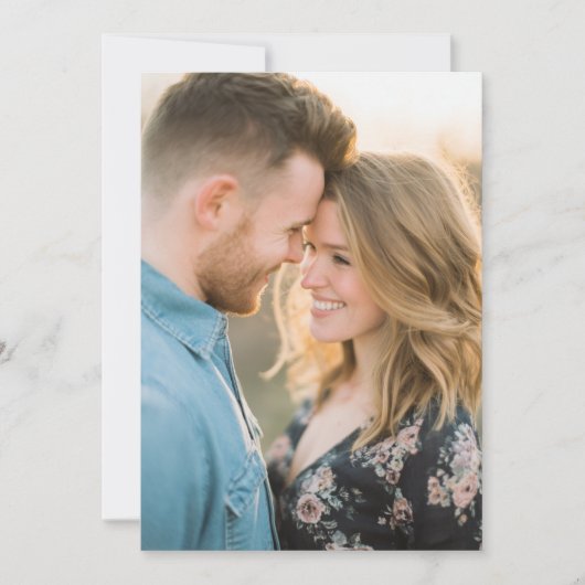 Invitation Romantic Pink Watercolor Photo (Devant)