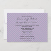 Invitation Romantic Retro Love Book Purple Photo Mariage (Dos)
