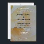 Invitation Romantic Rose<br><div class="desc">jaune blanc doré rose romantique floral personnalisé Mariage invitations</div>