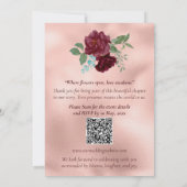 Invitation Romantic Rose Gold Floral Customizable Wedding (Dos)