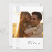 Invitation Romantic Rustic Double Mariage photo (Devant)