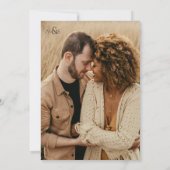 Invitation Romantic Rustic Photo Wedding (Dos)