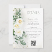 Invitation Romantic Sage Green Wedding Details Card (Devant)