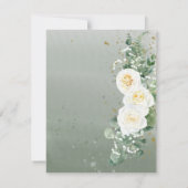 Invitation Romantic Sage Green Wedding Details Card (Dos)