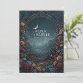 Invitation Romantic Scenic Valley Floral Arch Evening Wedding (Debout devant)