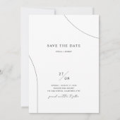 Invitation Romantic Simple Typography Photo Wedding (Dos)
