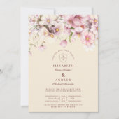 Invitation Romantic Spring Blossom Wedding (Devant)