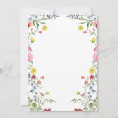 Invitation Romantic Spring Wildflower Garden Wedding (Dos)