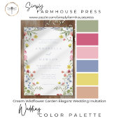 Invitation Romantic Spring Wildflower Garden Wedding