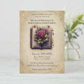 Invitation Romantic Storybook Fairy Tale Mariage (Debout devant)