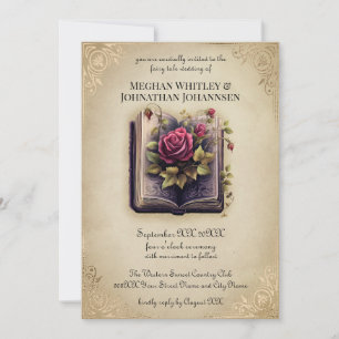 Invitation Romantic Storybook Fairy Tale Mariage