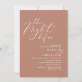 Invitation Romantic The Night Before Wedding Rehearsal Dinner (Devant)