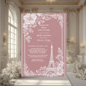 Invitation Romantic Traveling from Miss to Mrs Bridal Shower 