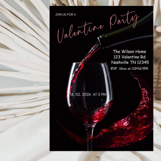 Invitation Romantic Valentine’s Day Party