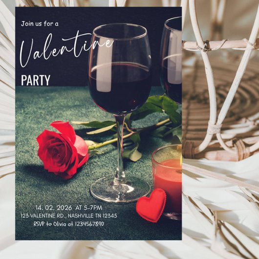 Invitation Romantic Valentine’s Day Party