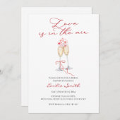 Invitation Romantic valentine's bridal shower   (Devant / Derrière)