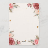 Invitation Romantic Watercolor Valentine’s Brunch Menu (Dos)