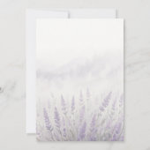 Invitation Romantic Wedding Spring Lavender Field Landscape (Dos)