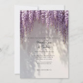 Invitation Romantic Wisteria Wedding (Devant)