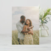 Invitation Romantic Yellow Floral Photo (Debout devant)