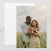 Invitation Romantic Yellow Floral Photo (Devant / Derrière)