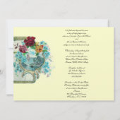 Invitation ROMANTİCA 3 MONOGRAMME papier métallisé or (Dos)