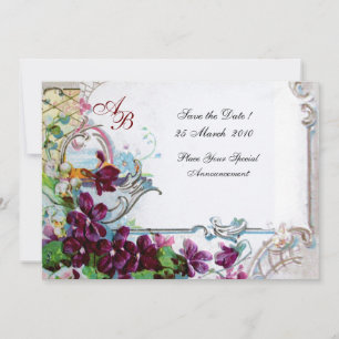 INVITATION ROMANTICA 4 MONOGRAMME