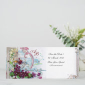 INVITATION ROMANTICA  4 MONOGRAMME (Debout devant)