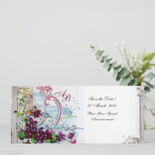 INVITATION ROMANTICA  4 MONOGRAMME (Debout devant)