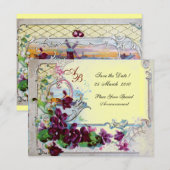 INVITATION ROMANTICA  4 MONOGRAMME 2 (Devant / Derrière)