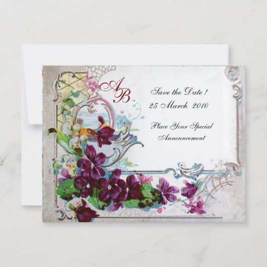 INVITATION ROMANTICA 4 MONOGRAMME 2 (Devant)