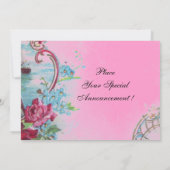 INVITATION ROMANTICA  MONOGRAMME (Dos)