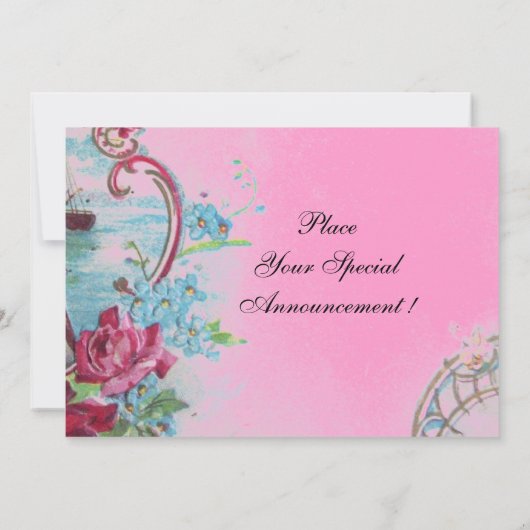 INVITATION ROMANTICA  MONOGRAMME (Dos)