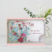 INVITATION ROMANTICA MONOGRAMME (Debout devant)