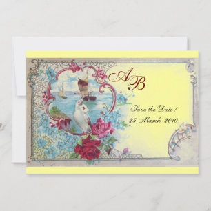 INVITATION ROMANTICA MONOGRAMME