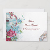 INVITATION ROMANTICA  MONOGRAMME (Dos)