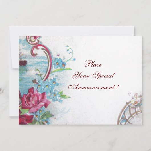 INVITATION ROMANTICA  MONOGRAMME (Dos)