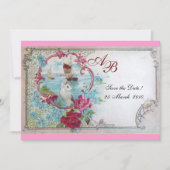 INVITATION ROMANTICA  MONOGRAMME (Devant)