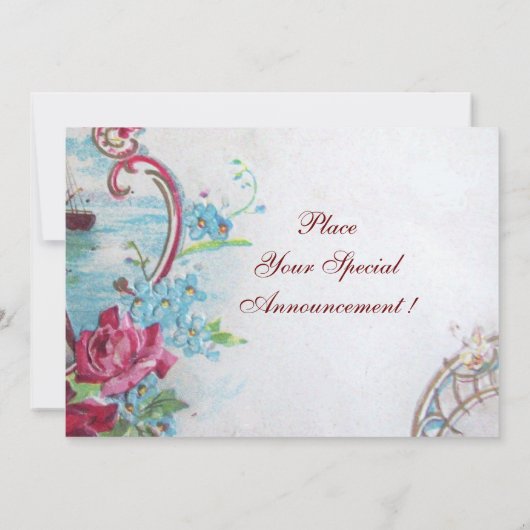 INVITATION ROMANTICA  MONOGRAMME (Dos)