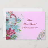 INVITATION ROMANTICA MONOGRAMME (Dos)